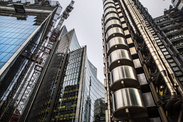 The Lloyds building (right) in the City of London.