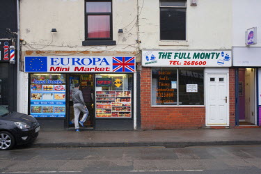 The Europa Mini Market and The Full Monty, a shop and a cafe on Broad Street.