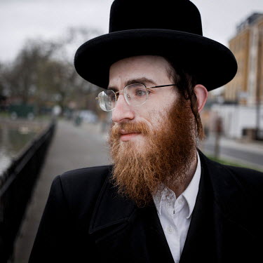 Abraham, an orthodox Hasidic Jew with his children in Stamford Hill. He says of Brexit: 'My wife works. I'm looking after the kids. 'I know it's Brexit, but I'm not really sure what that means for any...