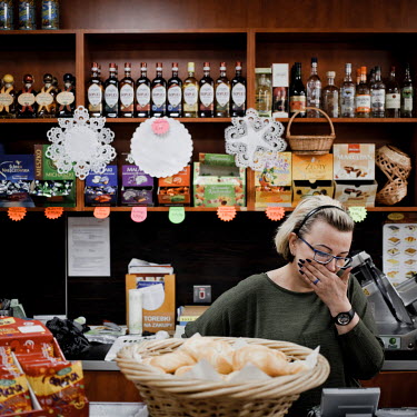 Agata, a Polish woman who runs the Bulka Z Maslem, a Polish delicatessen in Palmers Green. Agata says of Brexit: 'I felt insecure three months ago and I still do. I don't understand it, I don't know w...