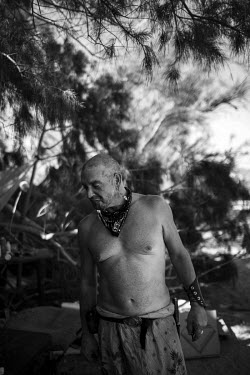'77' has been living in Slab City, a squatters' camp about 190 miles southeast of Los Angeles, for the past two years. He calls himself as one of the 'Pirates' of Slab City.   Slab City, known as The...
