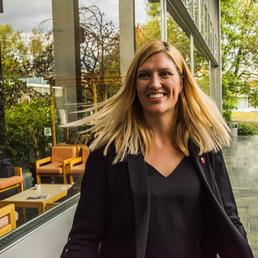 Beatrice Fihn, Executive Director of ICAN, the International Campaign to Abolish Nuclear Weapons, which was awarded the Nobel Peace Prize for 2017, photographed on the day the award was announced, in...