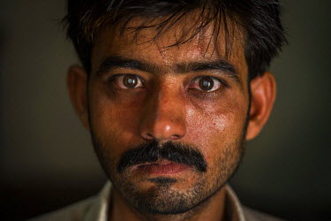 Murtaza Ghulum (30) pictured at his home in Dhadda Kharu, near Pindi Bhaddian, Pakistan. Ghulum suffers from bilateral cataracts and was forced to leave his job in Saudi Arabia and return home because...