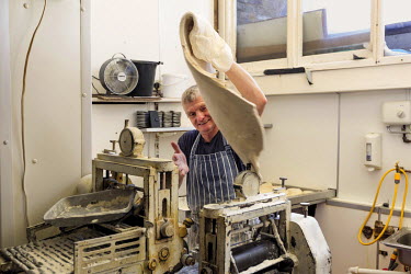 David making pastry just after dawn in Harringtons Pie and Mash shop.