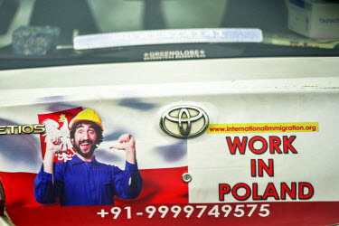 Advert for an employment agency attracting Indians to work in Poland.