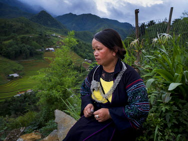 Phuong, at home in Cat Cat Village. Phoung's daughter Cam was trafficked across the border to China but she was able to track her down and rescue her using Facebook.