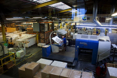 The factory floor at Colpac, a packaging manufacturer, in Flitwick.