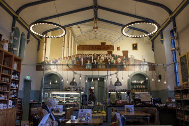 The Courthouse Cafe, inside the Dornoch court room.