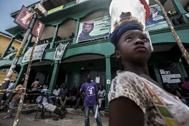 The party headquarters of the opposition Sierra Leone people's party in the centre of Bo town.