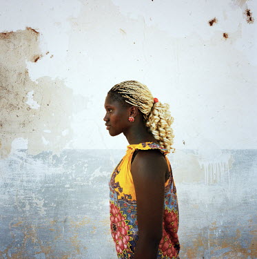 Olivia (17), who works with her mother at the only restaurant on Bolama island.