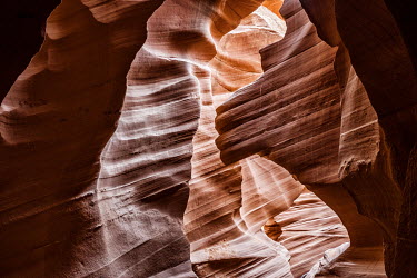 Patterned roack formations at Antelope Canyon.