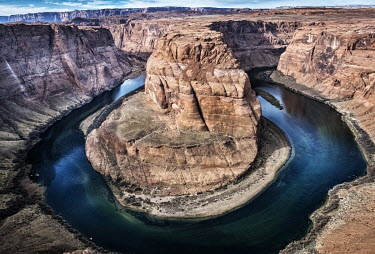 Horseshoe Bend an incised meander on the Colorado River.