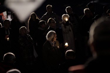 Protesters hold candles at a rally in front of the Supreme Court to protest against the unconstitutional reform carried through parliament by the ruling Law and Justice party (PiS), aimed at taking co...