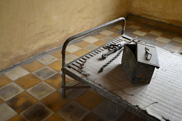 Implements of torture at the Tuol Sleng Genocide Museum (S21).