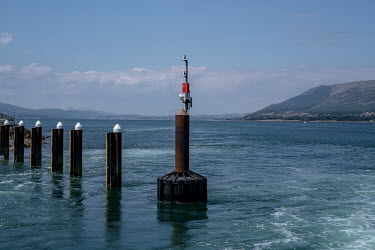 The easternmost point of the UK - Ireland border at Carlingford Lough, a sea inlet which forms the border between the two countries.