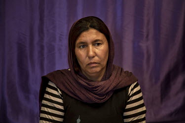Yazidi Ghazal Elyas Esmaeel, from Warde village. She and four of her children were captives of ISIS for 15 days. At the beginning, she said, ISIS separated her eldest boy from her and she begged them...