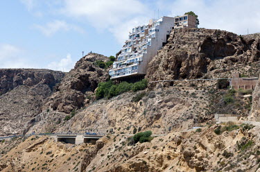 Dramatic coastal architecture near Almeria.