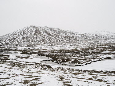 A snowy landscape in Madoi county on the Tibetan Plateau. Much of this region has an average altitute of 4,300 metres. The plateau is known as the 'Third Pole', because it holds the largest store of f...
