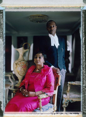 Ivie Ejiwunmi with her son, barrister Akintola Ejiwunmi at their home in Old Ikoyi.