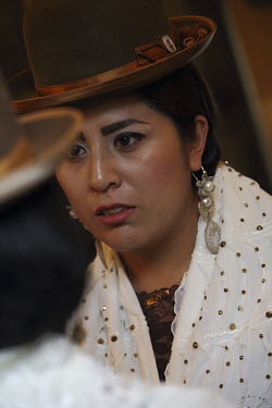 Aymara women attend the first modelling school for 'Cholitas' where they wear the traditional Cholita-style Aymara dress that was once synonymous with racial and social discrimination.