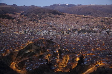 El Alto at dusk.