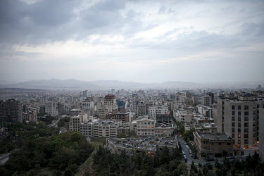 A view over Terhan from Bam-e Tehran, the 'roof of Tehran', an area overlooking the capital.