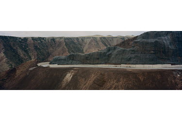 A road under construction in the Sanjiangyuan National Nature Reserve.  In 2000, the Chinese government recognised that an environmental crisis was underway and created the Sanjiangyuan National Natur...