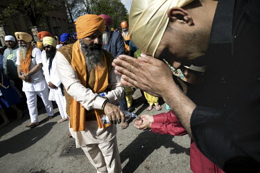 Around 12,000 Sikh migrants, and their Italian born children, representing the Sikh community of the Po Valley and beyond, gather at the Gurdwara Singh Sabha Sikh temple for Vasakhi (Harvest Festival)...