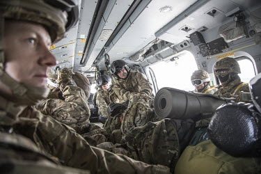 A British Merlin helicopter filled with troops during exercise Clockwork in the Arctic.~~845 Naval Air Squadron is a squadron of the Royal Navy's Fleet Air Arm. Part of the Commando Helicopter Force,...