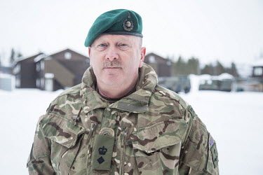Luitenant Colonel West, Royal Marines, is in charge of the British Arctic training program Clockwork.