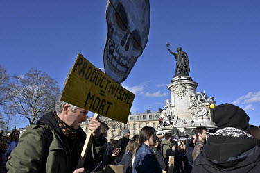 Thousands of people took part in a 'March for the Enviroment' in Place Republique, in the centre of Paris.