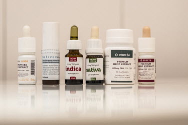 Spanish pharmaceutical and herbal products derived from cannabis.