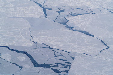 The view from an aircraft flying from Resolute Bay to Inuvik across the North Western Passage and the Beaufort Sea.