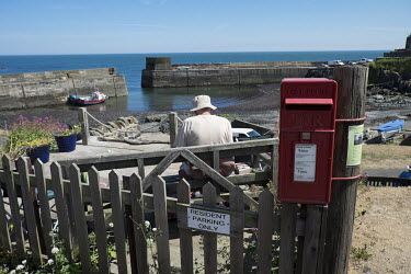 A post box at the harbour.