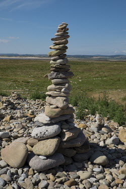 A cairn on Lindesfarne.