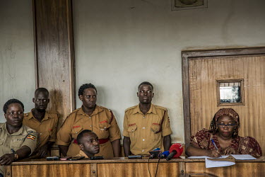 Activist and academic researcher Stella Nyanzi in the dock at the Buganda Road Court where on 9 November 2018 she appeared before magistrate Ester Nahiliya charged with cyber harassment and offensive...