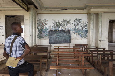 A school in a former palace that was once owned by President Mobutu Sese Seko.