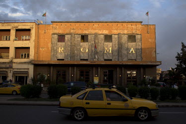 The Art Deco Roma cinema. Built in 1937 following a design by architect Roberto Cappellano and altered in 1944 by Bruno Sclafani. The city is a showcase of 1930s Italian Art Deco architecture. Initial...