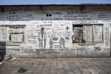 Graffiti on the interior walls of Kasongo's prison.