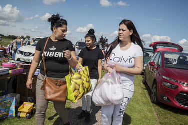 Migrants from Eastern Europe shopping at a regular car boot sale held in South Holland.  In the 2016 referendum on Britain's position within the EU, the South Holland district produced the second high...