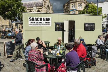 A snack Bar at Boston's twice-weekly market.   In the 2016 referendum on Britain's membership of the EU, the Boston district produced the highest pro-Brexit vote, 75.6% per cent of the popular vote on...