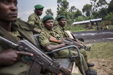 Anti-poaching park rangers on patrol in Africa's oldest natural park.
