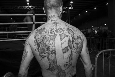 Jay 'BamBam' Eggleston, who won his fight against Reece Drummond at the Ultimate Bare-Knuckle boxing competition at Manchester's Bowlers Exhibition Centre, Old Trafford.