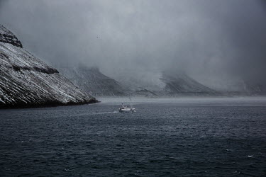 The ferry between Hvannasund, Svinoy and Kyrkja.