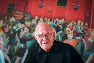 Clive James, an Australian writer, journalist, critic, broadcaster and poet, photographed in his London home in 2003.
