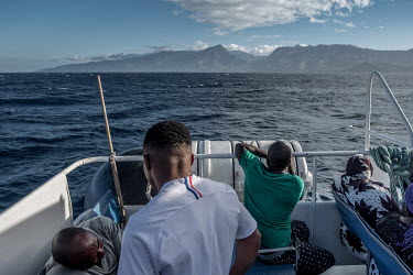 Deportees and paying passengers on a ferry from Mayotte to Anjouan in the Comoros. Thousands of migrants attempt the perilous crossing from the Comoros to Mayotte to reach French soil.