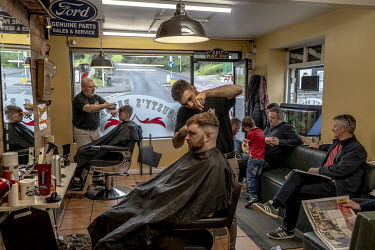 Housty's Barber shop in the Creggan area of Derry/Londonderry/