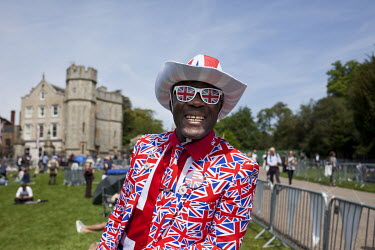Joseph Afrane (54) from Battersea, London, originally from Ghana. He says, ''I've come to support the big event, Harry and Megan are from multi-cultural backgrounds and so am I, so I'm a big fan of th...