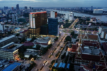 An overview of Phnon Penh.