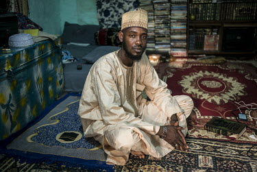 Imam Aboubacar Mala Adji (35), a preacher in the Izala Islamic movement. At his mosque in Diffa, he preaches against violence and against the temptation to join the militants. He says that around 1,40...
